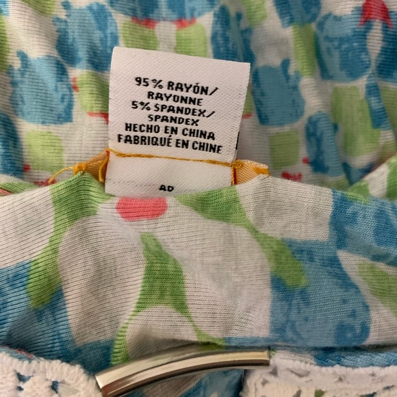 Ruby Road Multicolored Aztec Lace Keyhole Top - Picture 7 of 8